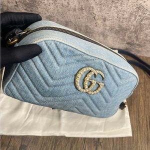 Gucci Marmont Denim crossbody bag
